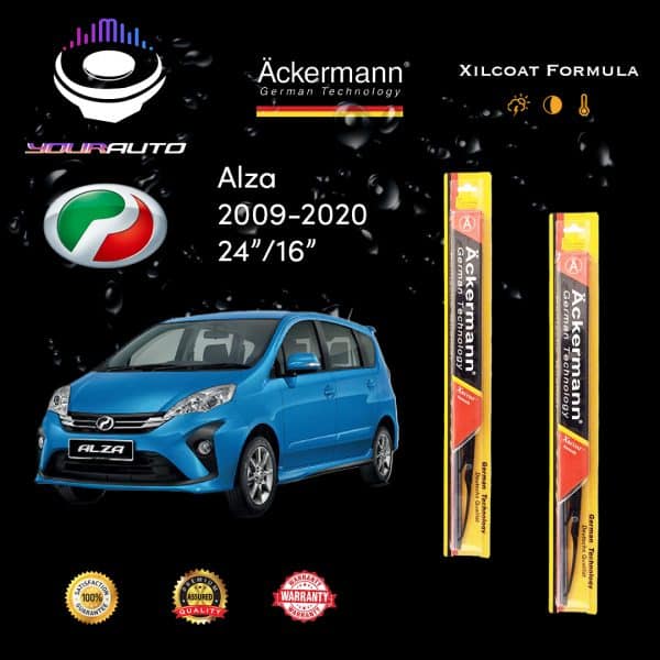 yourauto perodua alza (2009 2020) classic range ackermann xilcoat wiper