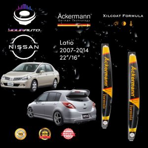 yourauto nissan latio (2007 2014) flexi range ackermann xilcoat wiper